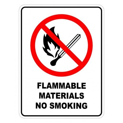 Flammable Materials No Smoking