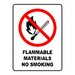 Flammable Materials No Smoking